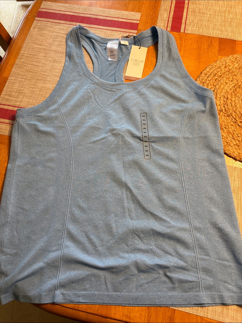 CALIA by Carrie Underwood Light Blue Racerback Tank